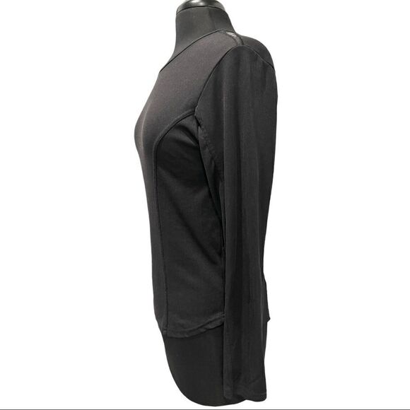 𝅺harley Davidson Black Ribbed Long Sleeve Fitted Crewneck Riding Top - Picture 4 of 13